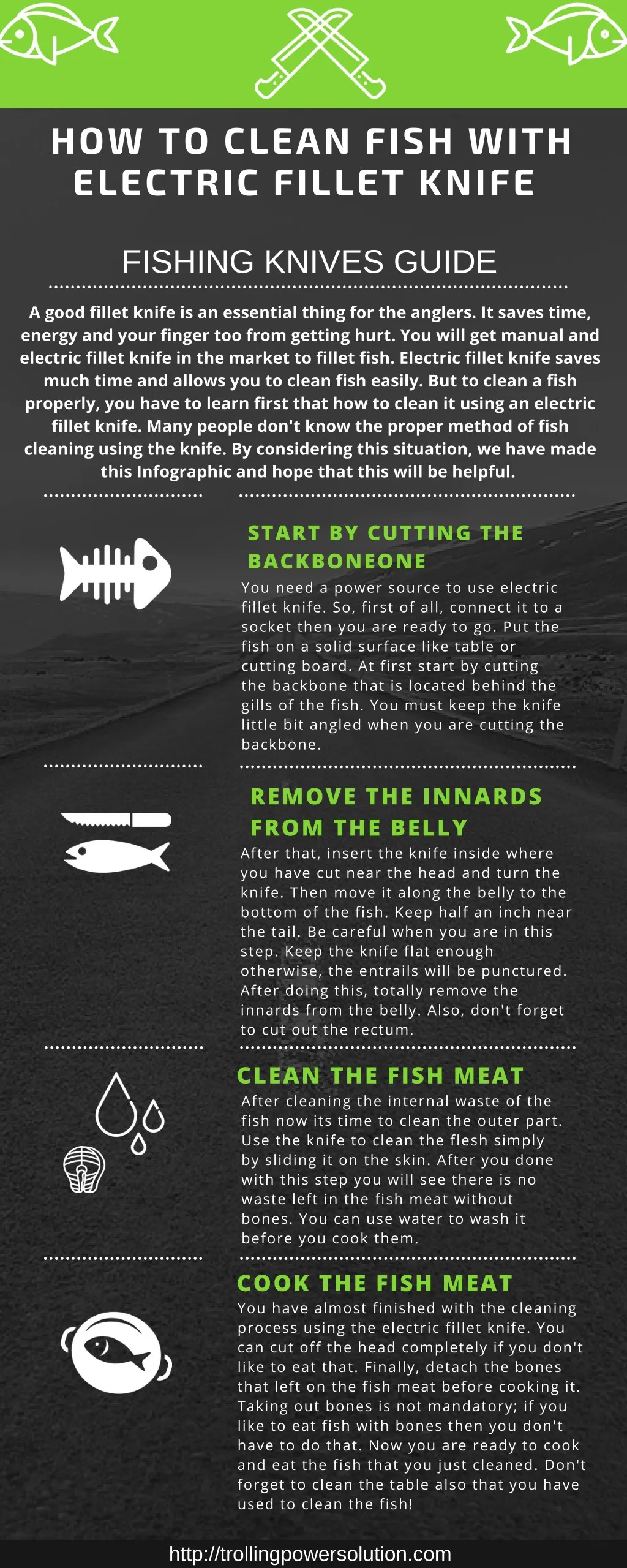 how to clean fish with electric fillet knife