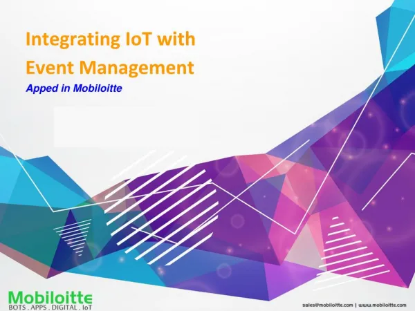 Integrating IoT with Event Management - Mobiloitte