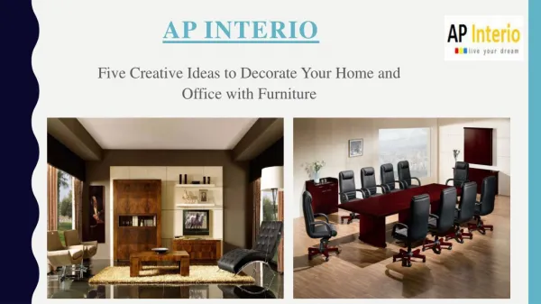 Best Modular Furniture for Your Home and Office – AP Interio