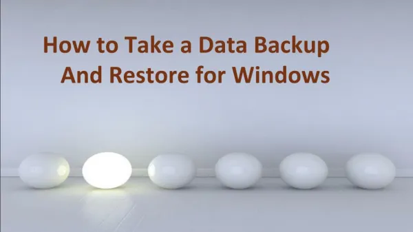 Data Backup for Windows