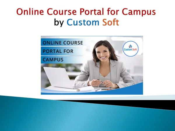 Customized online course Portal by CustomSoft