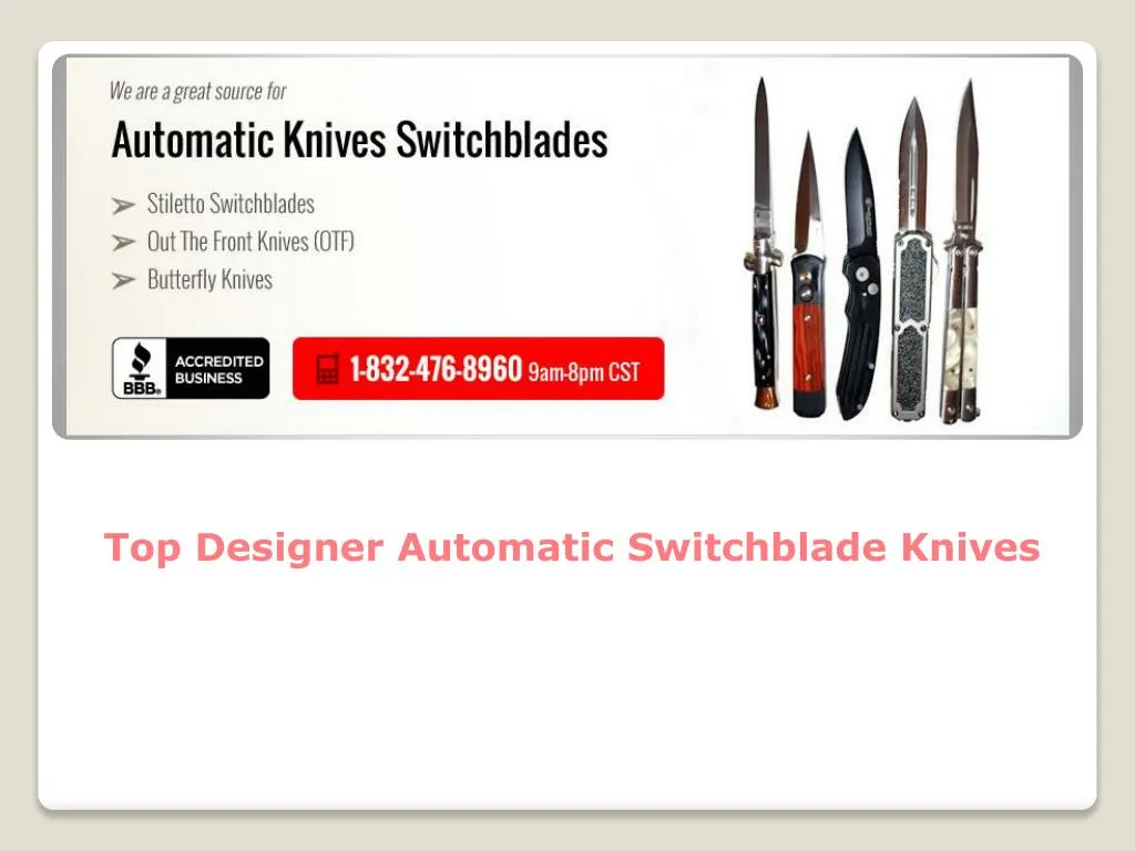 top designer automatic switchblade knives