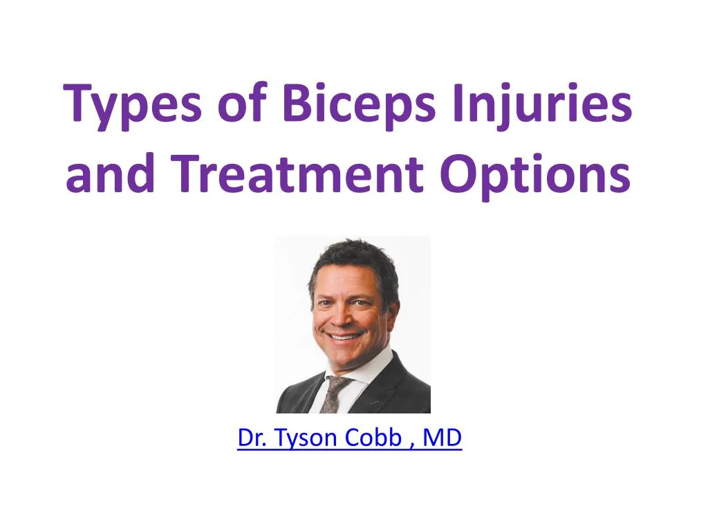 types of biceps injuries and treatment options dr tyson cobb md