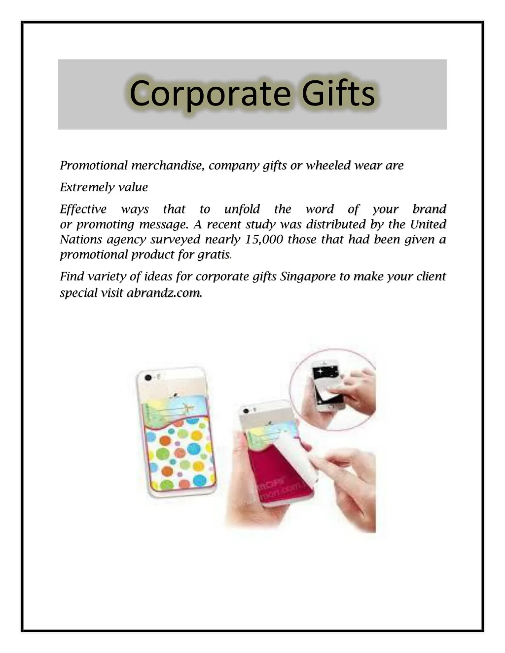 corporate gifts