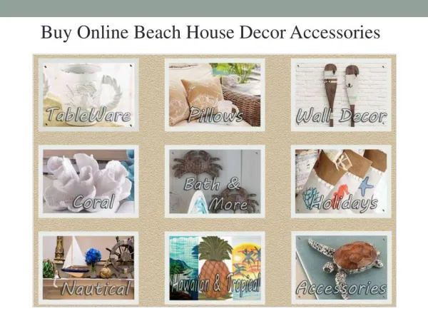 Beach Decor Accessories for your House