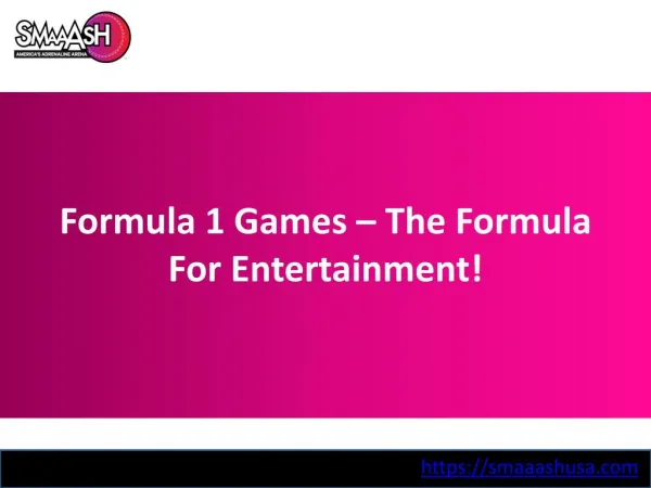 Formula 1 games – the formula for entertainment!