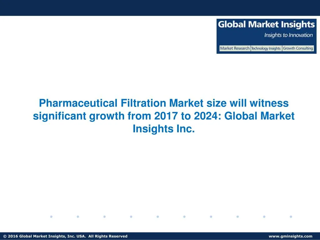 pharmaceutical filtration market size will