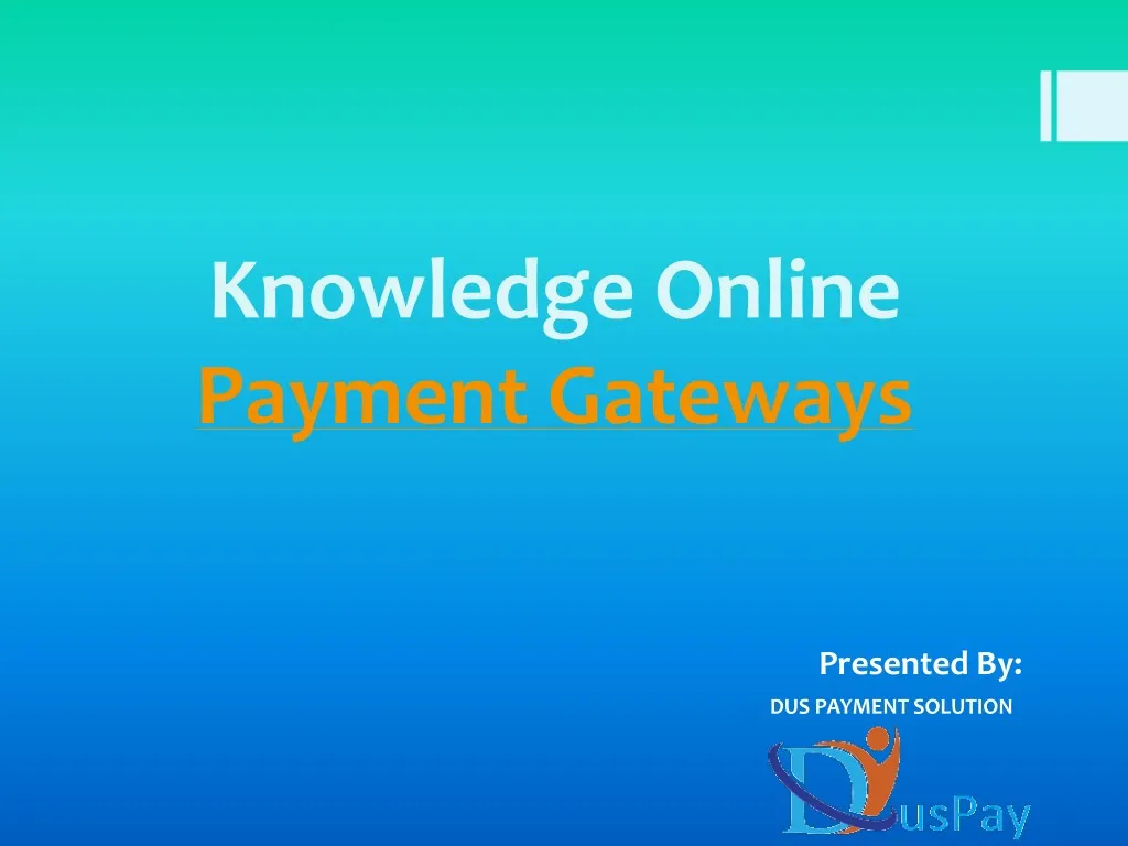 knowledge online payment gateways