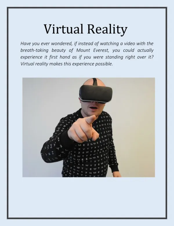 Virtual Reality - gludxb
