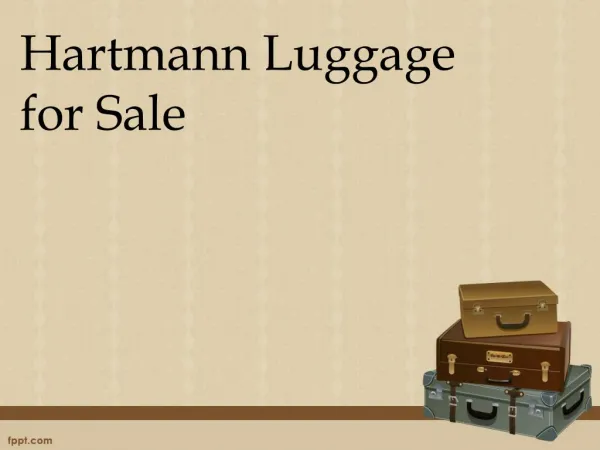 Hartmann Luggage for Sale