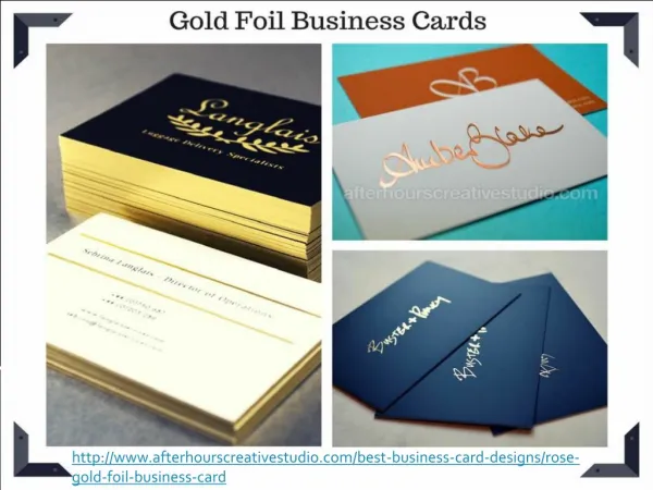 Metallic Gold foil business cards | 700gsm