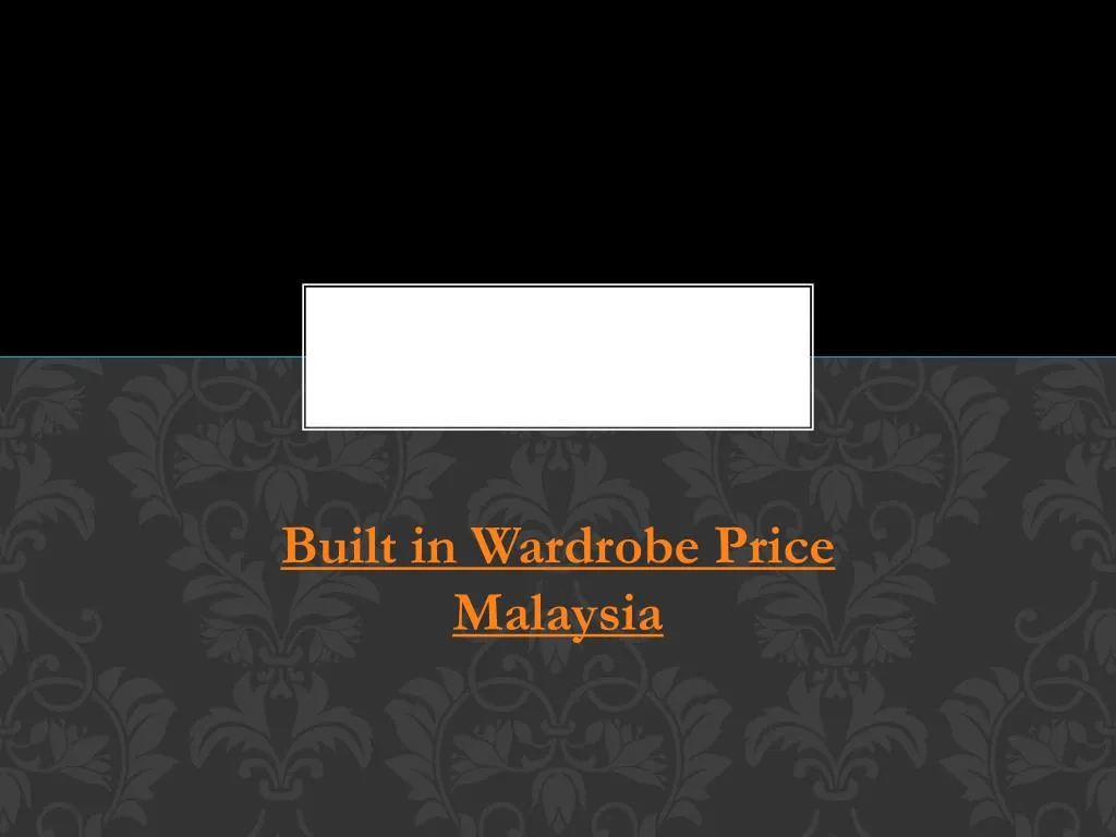 built in wardrobe price malaysia