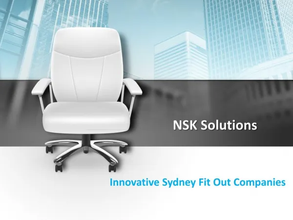 Sydney fit out companies - NSK Solutions