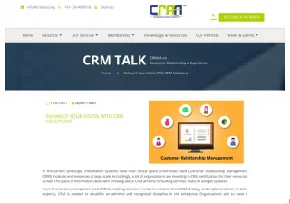 Enhance Your Vision with CRM Solutions - slide 1