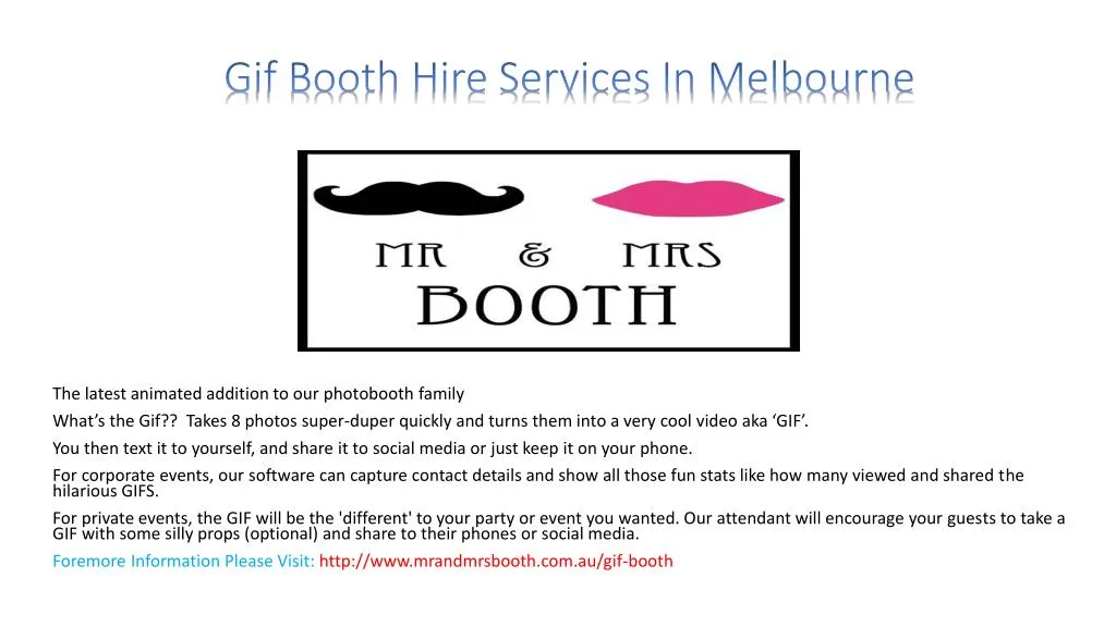 gif booth hire services in melbourne