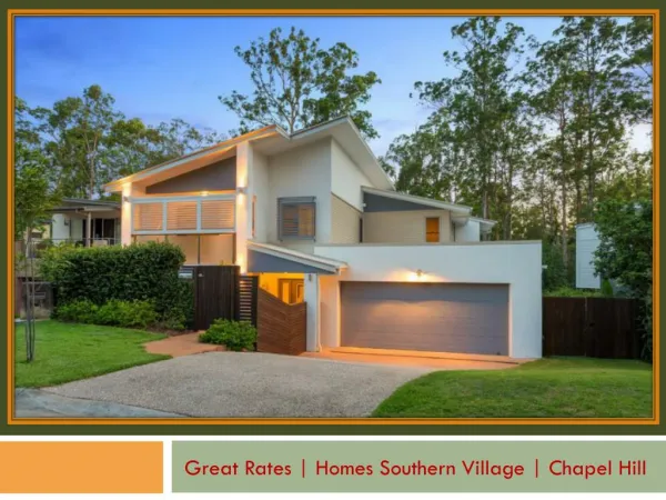 Great Rates | Homes Southern Village | Chapel Hill