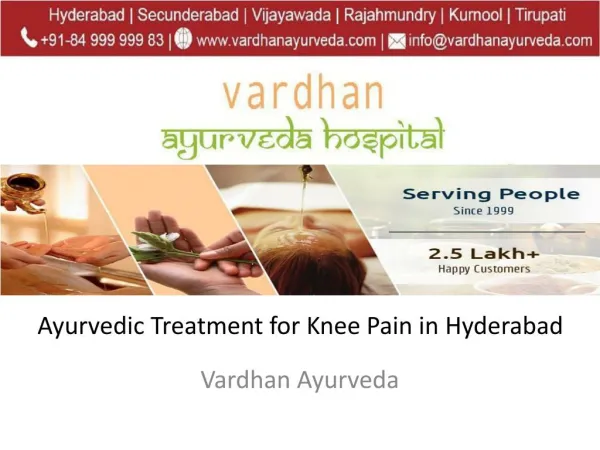 Ayurvedic treatment for knee pain in hyderabad from Vardhan Ayurveda Hospital