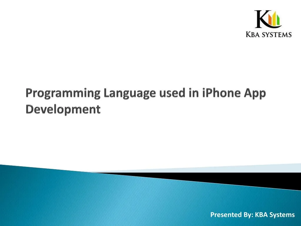 programming language used in iphone app development
