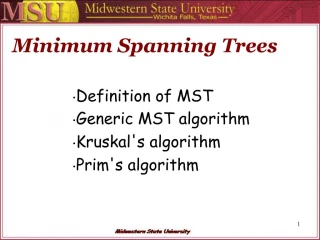 Minimum Spanning Trees - slide 1