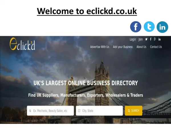 Welcome to eclickd.co.uk