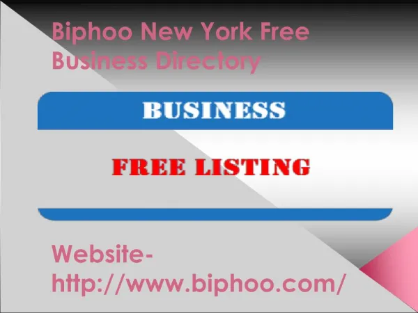 New York Free Business Directory