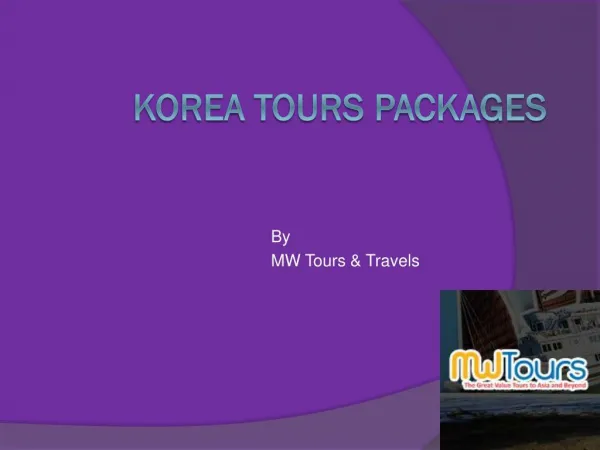 Korea Tours Packages