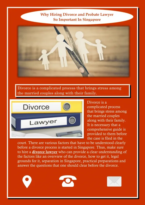 Why Hiring Divorce and Probate Lawyer So Important In Singapore