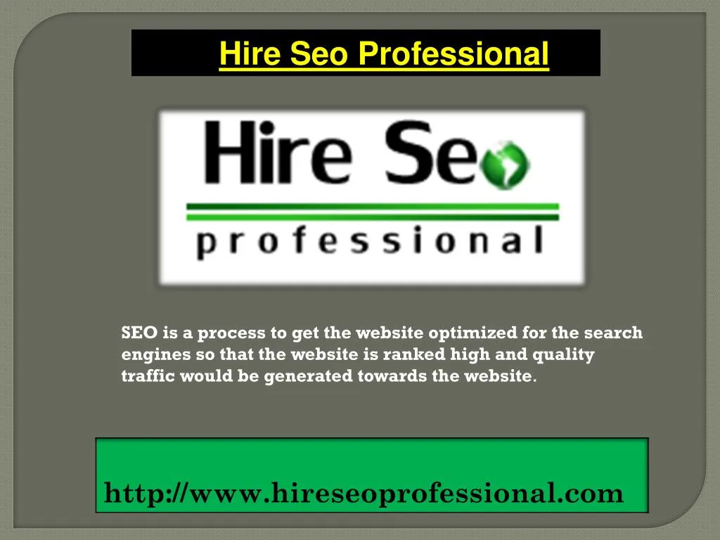 seo is a process to get the website optimized