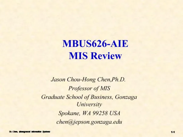 MBUS626-AIE MIS Review