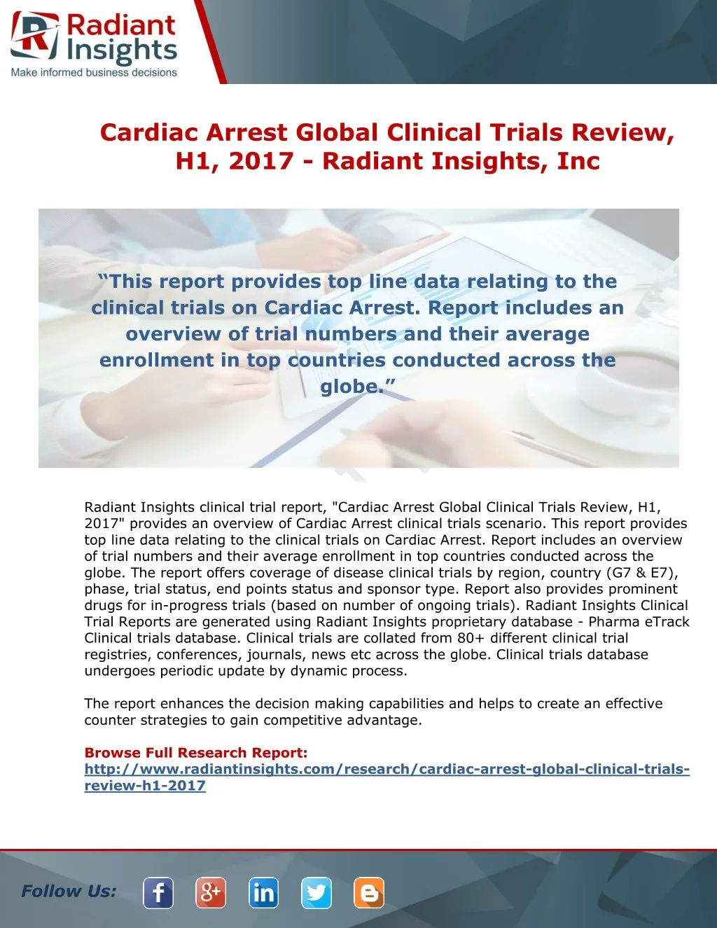 cardiac arrest global clinical trials review