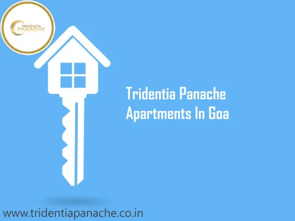 Tridentia Panache Residential Apartments in Goa For Sale Call at 91 9643996403