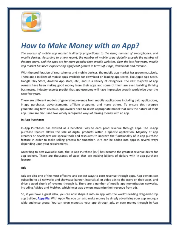 How to Make Money with an App?