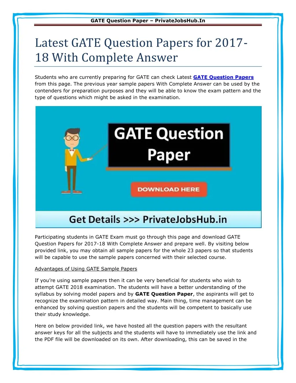 gate question paper privatejobshub in