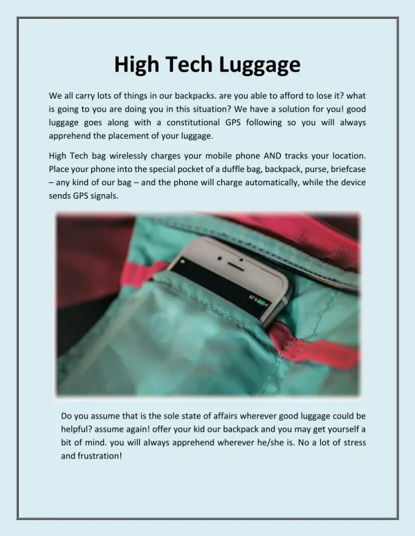 High tech luggage - Symphoniabags
