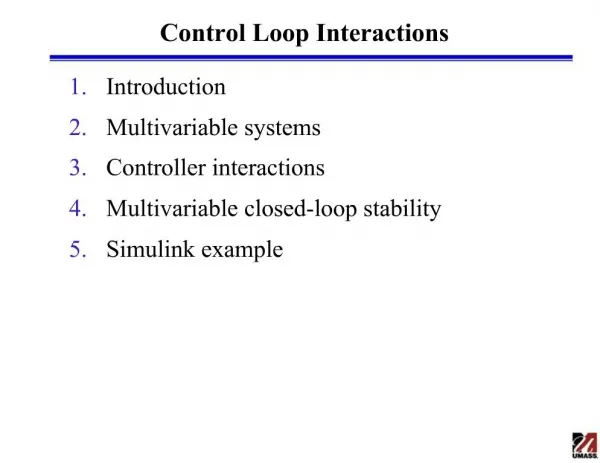 Control Loop Interactions