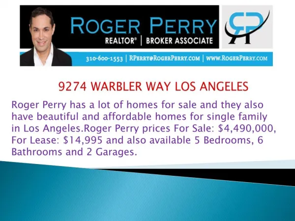 9274 WARBLER WAY LOS ANGELES