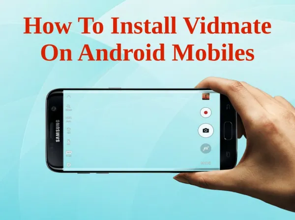 How To Install Vidmate On Android Mobiles
