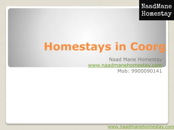 Best Homestays in Coorg Book for Accommodation in the Town