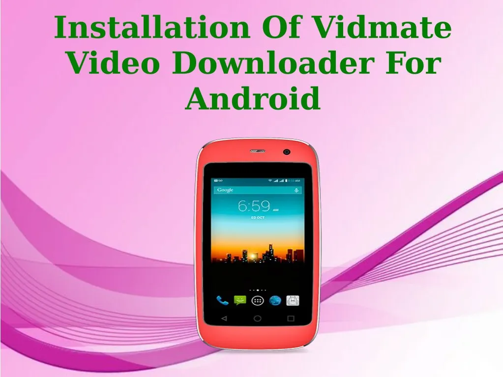 installation of vidmate video downloader