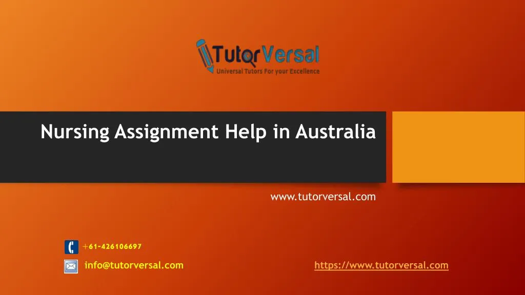 nursing assignment help in australia