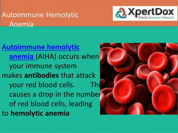 Autoimmune Hemolytic Anemia