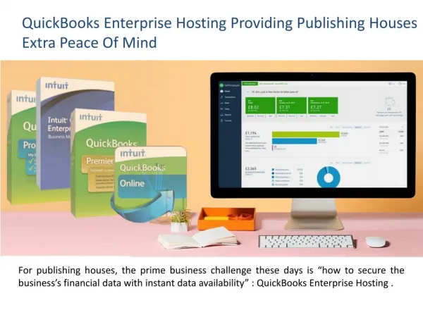 QuickBooks Desktop Enterprise Hosting Providing Publishing Houses Extra Peace Of Mind