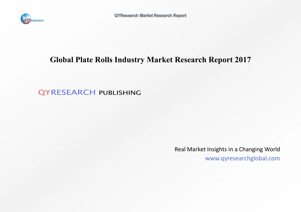 global plate rolls industry market research