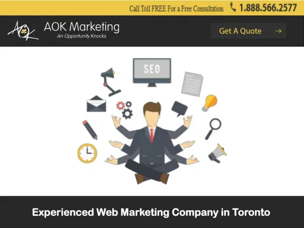 Experienced Web Marketing Company in Toronto