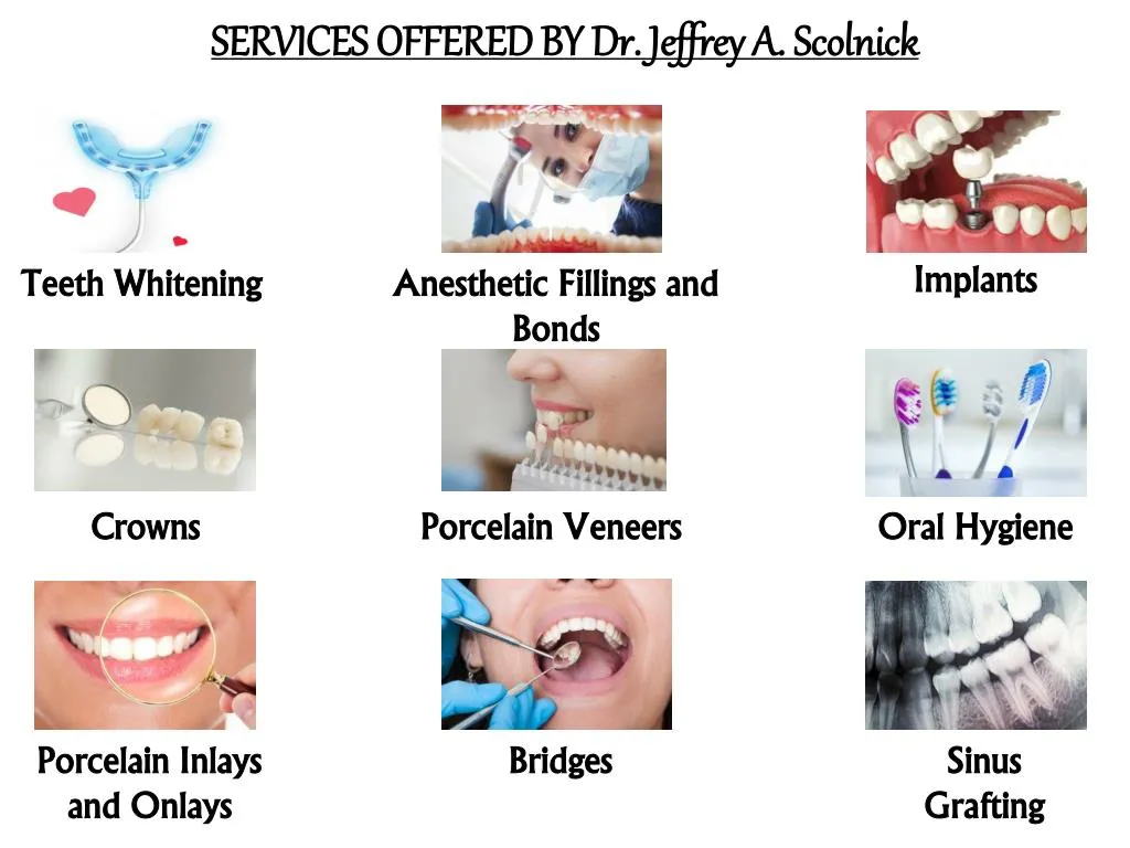 services offered by dr jeffrey a scolnick
