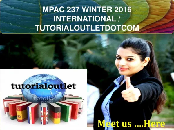 MPAC 237 WINTER 2016 INTERNATIONAL / TUTORIALOUTLETDOTCOM