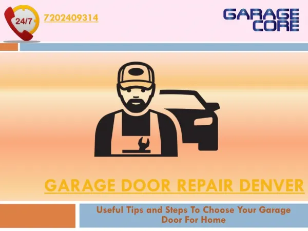 Useful tips and steps to choose your garage door for home