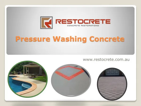 Pressure Washing Concrete