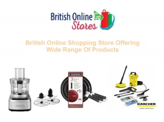 British Online Shopping Store Offering Wide Range Of Products