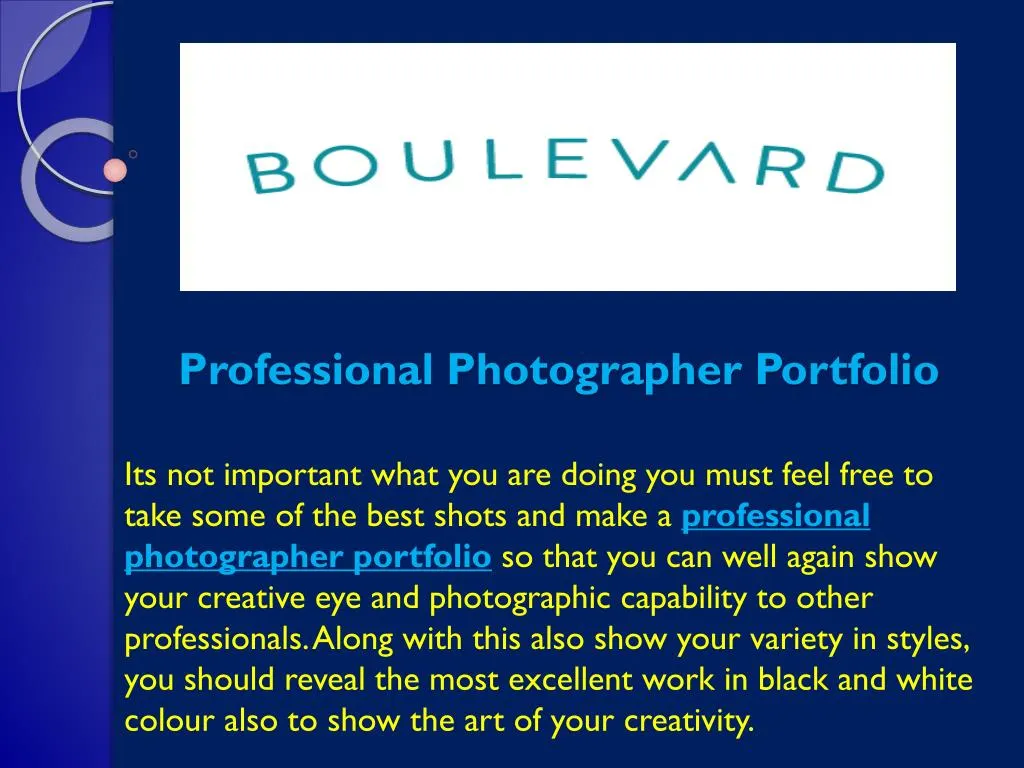 professional photographer portfolio